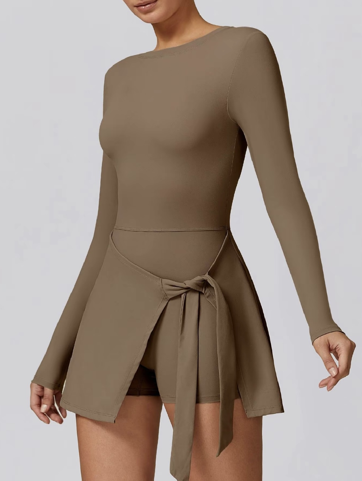 Amelia™ High-Neck Long-Sleeve Tennis Dress