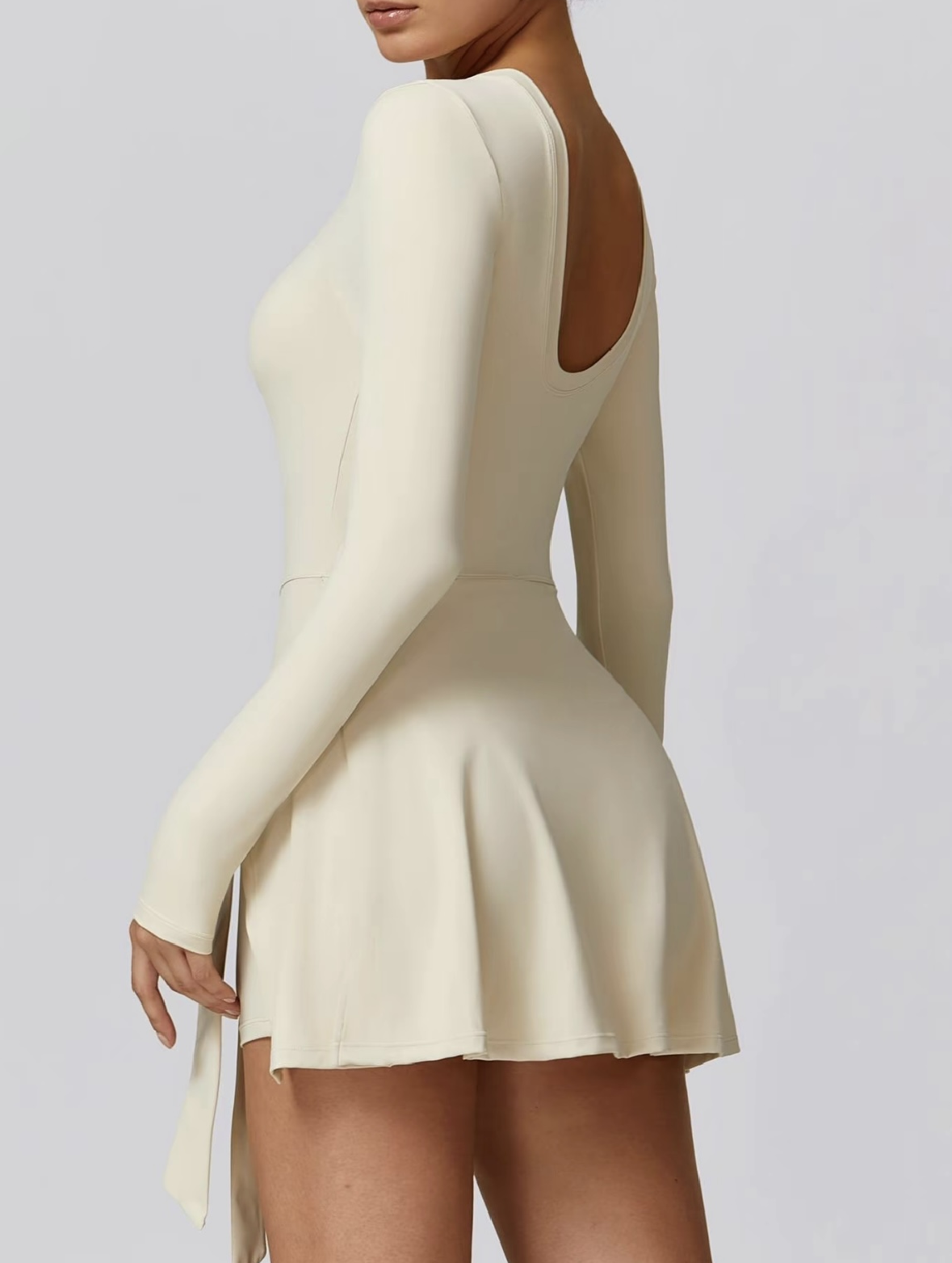 Amelia™ High-Neck Long-Sleeve Tennis Dress