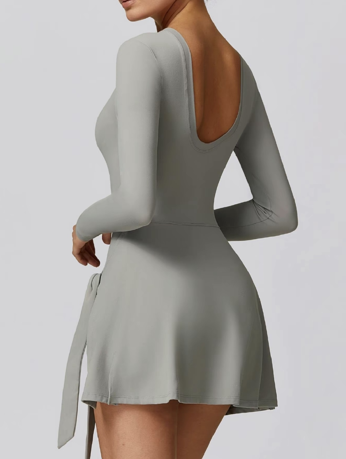 Amelia™ High-Neck Long-Sleeve Tennis Dress