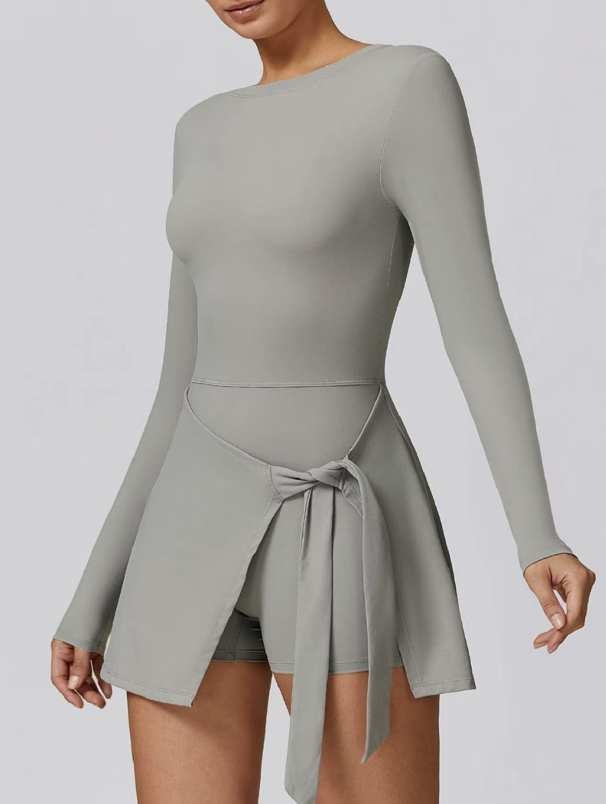 Amelia™ High-Neck Long-Sleeve Tennis Dress