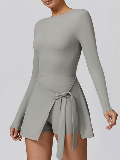 Amelia™ High-Neck Long-Sleeve Tennis Dress