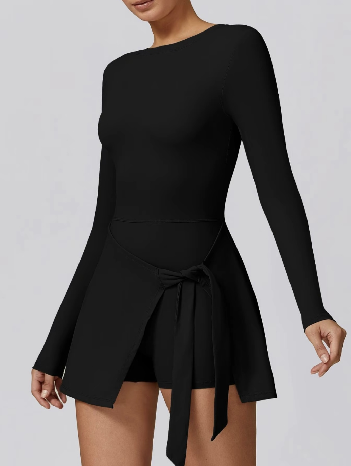 Amelia™ High-Neck Long-Sleeve Tennis Dress