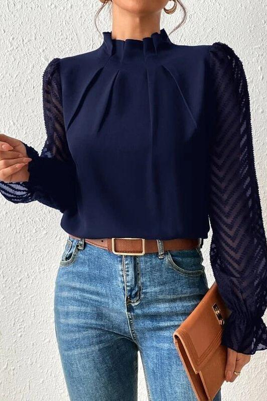 Amelia™ Half-Turtleneck Top