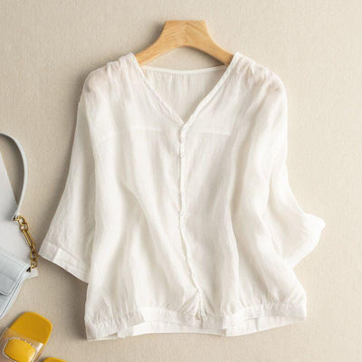 Amelia™ Airy Cotton Blouse