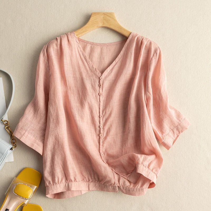 Amelia™ Airy Cotton Blouse