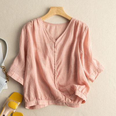 Amelia™ Airy Cotton Blouse