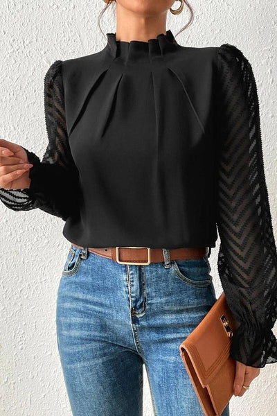 Amelia™ Half-Turtleneck Top