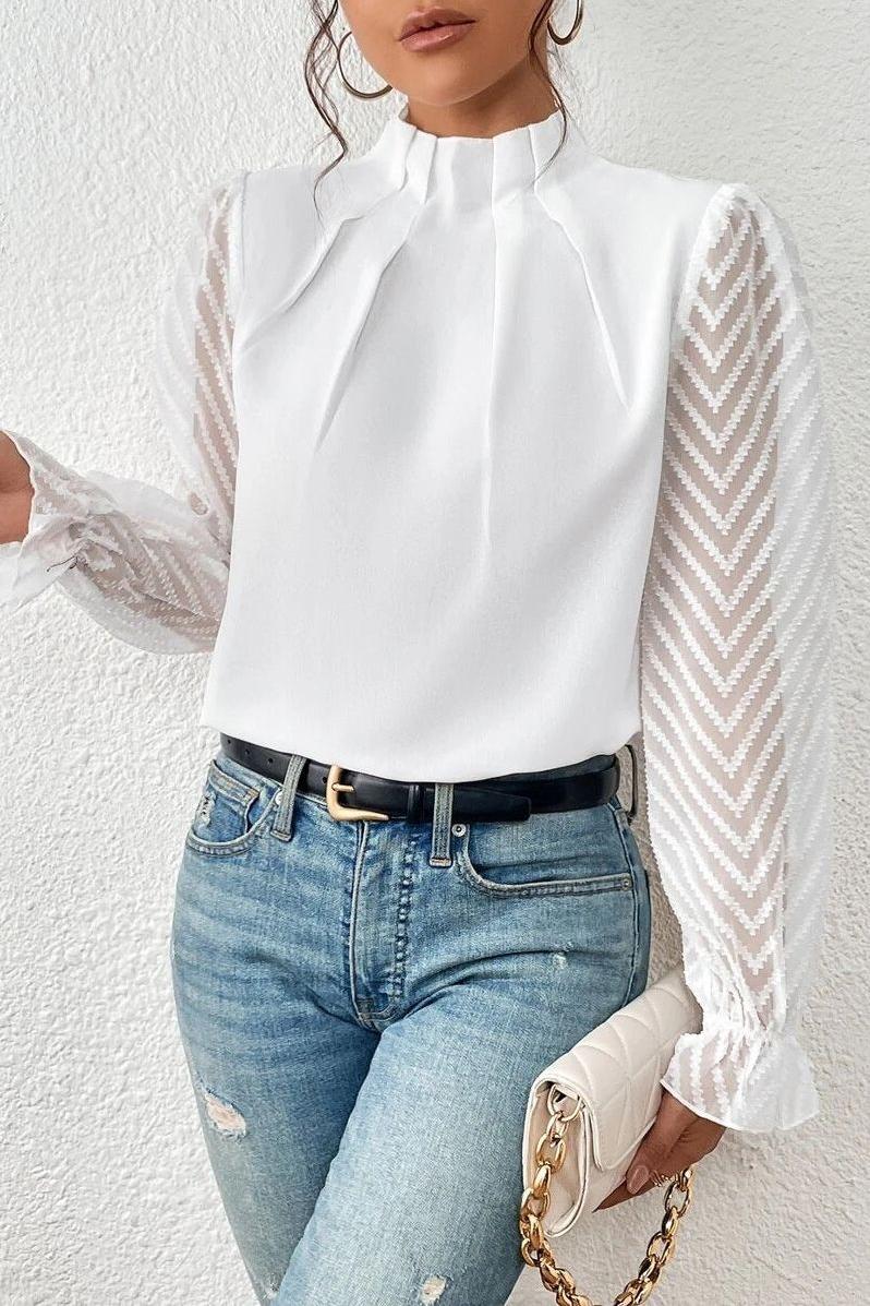 Amelia™ Half-Turtleneck Top
