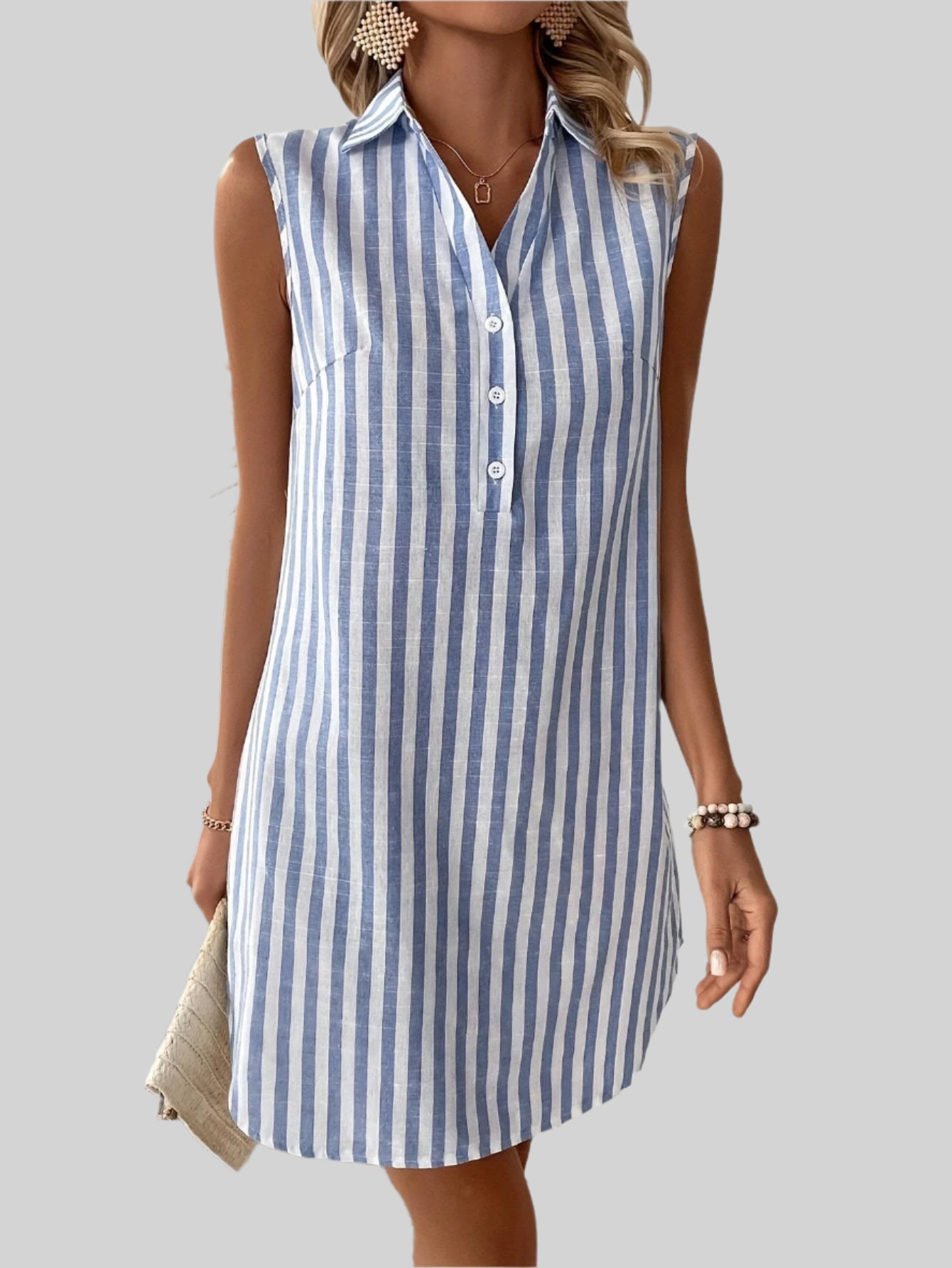 Amelia™ Marine Stripe Mini Dress