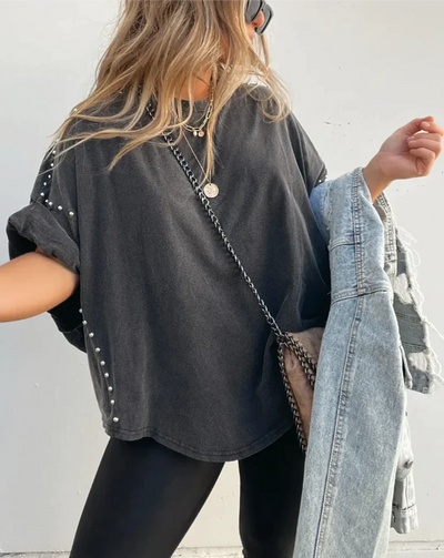 Amelia™ Studded Oversized Tee