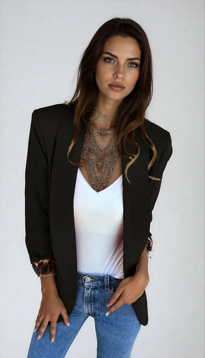 Amelia™ Printed-Cuff Blazer