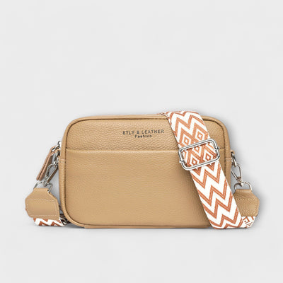 Amelia Mini Crossbody – Natural Linen